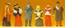 Preiser HO 12197 1900s Passers-By in Winter Clothes (6)