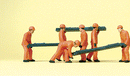 Preiser HO 14036 Track Workers with Ties (6)