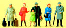 Preiser HO 14044 Standing Travelers Wearing Coats (6)
