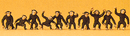 Preiser HO 20388 Monkeys (10)