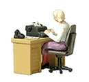 Preiser HO 28094 Secretary at Her Desk