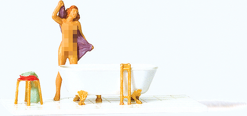 Preiser HO 28159 Woman at the Bathtub