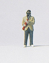 Preiser HO 29046 Criminal Wearing a Hooded Ski Cap with Rifle