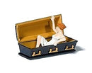 Preiser HO 29112 Female Vampire Holding Coffin Open
