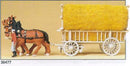 Preiser HO 30477 Hay Wagon with Driver and Load