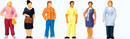 Preiser N 79222 Standing Women (6)