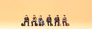 Preiser Z 88533 Seated Industrial Workers (6)