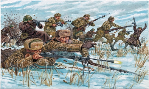 Italeri 6069 - SCALE 1 : 72 Russian Infantry : winter unif