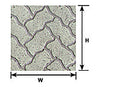 Plastruct G 91673 PS-143 Patio Stone & Interlocking Paving Patterned Sheet, 1:24