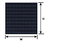 Plastruct G 91712 PS-172 Rubber Tread Floor Patterned Sheet, 1:24 (2-Pack)