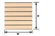 Plastruct 91558 PS-56L Clapboard Siding Patterned Sheet, 1/4"