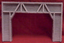 Pre-Size Model Specialties HO 102 Timber Tunnel Portal for Double Track