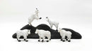 All Scale Miniatures HO 870964 Mountain Goats, Unpainted 3D Printed Figures (5)