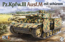 Takom 8002 PzKpfw III Ausf M Tank w/Side-Skirt Armor Kit 1:35