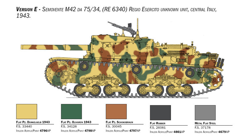 Italeri 6584 - SCALE 1 : 35 Semovente M42 da 75/34