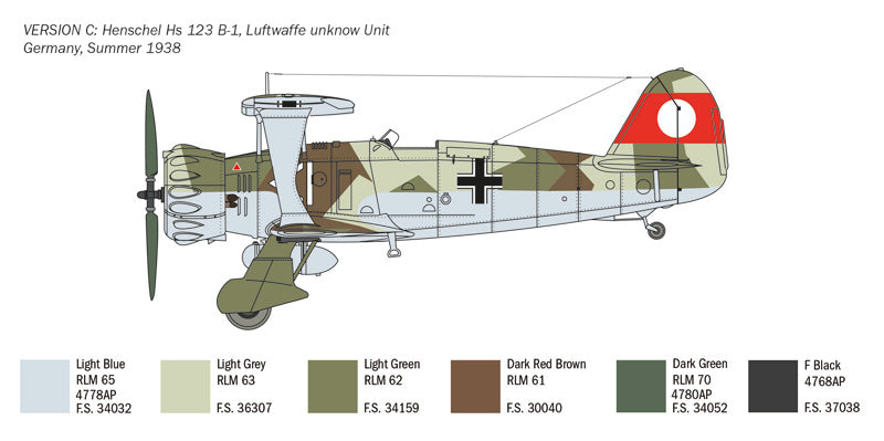 Italeri 2819 - SCALE 1 : 48 HENSCHEL HS 123