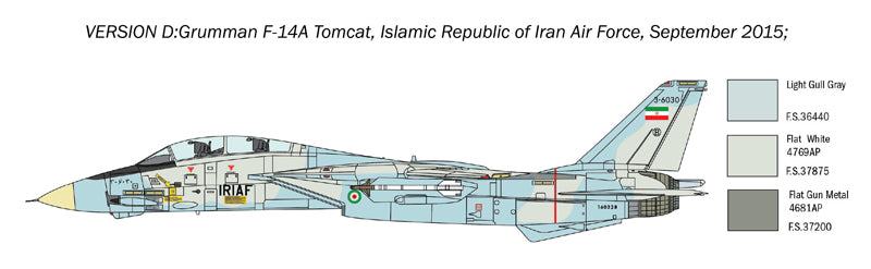 Italeri 1414 - SCALE 1 : 72 F-14A TOMCAT