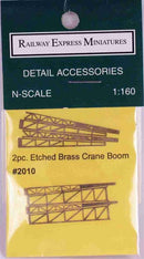 Railway Express Miniatures N 2010 Etched Brass Crane Boom Kit (2)