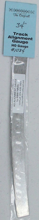 Ribbon Rail HO 1034 10" Track Alignment Gauge, 34" Radius