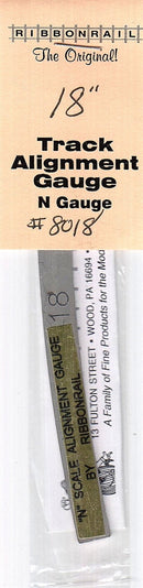 Ribbon Rail N 8018 5" Track Alignment Gauge, Curved 18" Radius