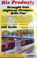 Rix Products HO 628-0122 Wrought Iron Highway Overpass With Pier