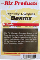 Rix Products N 628-0155 50' Highway Beams (10)