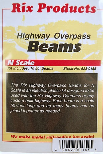 Rix Products N 628-0155 50' Highway Beams (10)