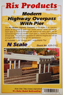 Rix Products N 628-0162 Modern 50' Highway Overpass with Pier