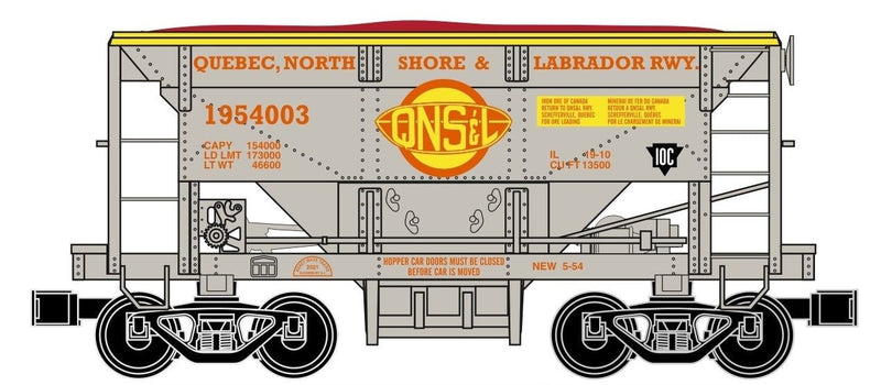 Ready Made Trains O 9679903 1947 Cu. Ft. Ore Car, Quebec North Shore and Labrador
