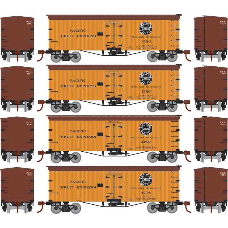 PREORDER Athearn Roundhouse RND-1002 HO 36ft Wood Reefer, PFE