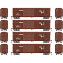 PREORDER Athearn Roundhouse RND-1006 HO 50ft Double Sliding Door Boxcar, RI â€˜Rocket Freightâ€™