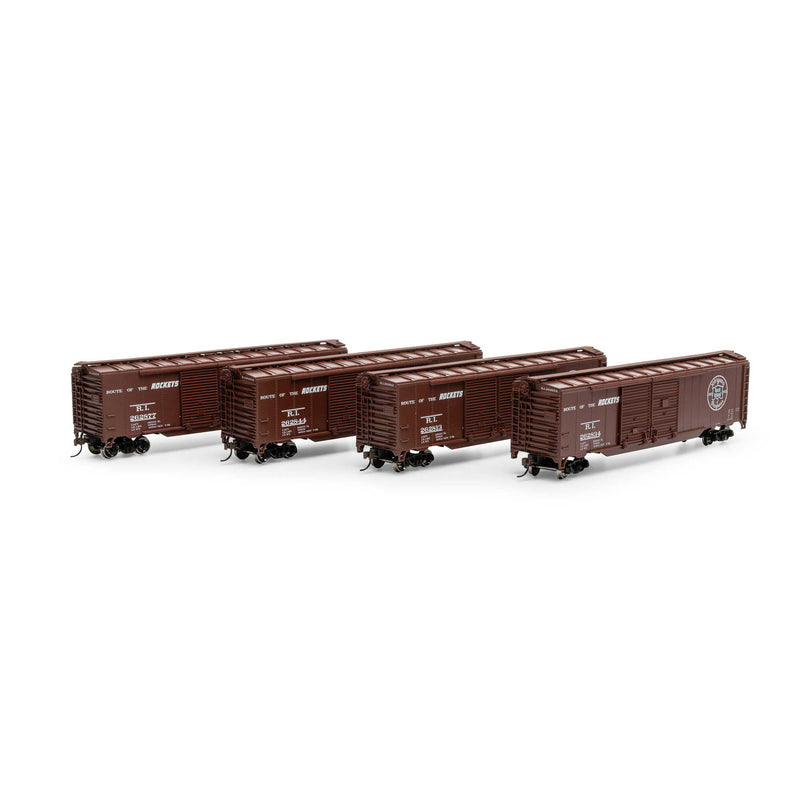 Athearn Roundhouse RND-1008 HO 50ft Double Sliding Door Boxcar, RI â€˜100 Years of Serviceâ€™