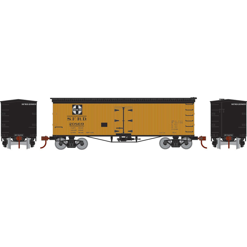 PREORDER Athearn Roundhouse RND-1012 HO 36ft Wood Reefer, SFRD