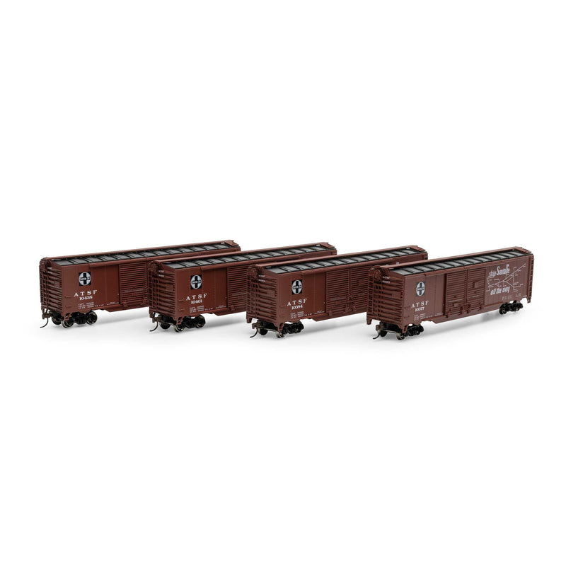 Athearn Roundhouse RND-1021 HO 50ft Double Sliding Door Boxcar, ATSF â€˜Super Chiefâ€™,