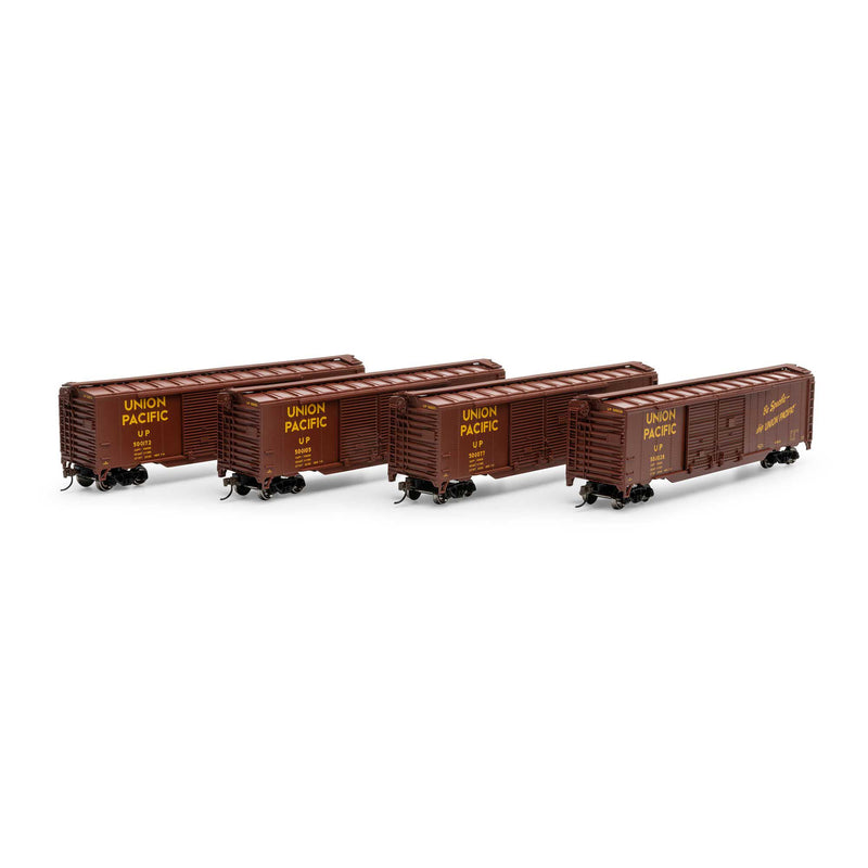 Athearn Roundhouse RND-1031 HO 50ft Double Sliding Door Boxcar, UP â€˜Be Specificâ€™