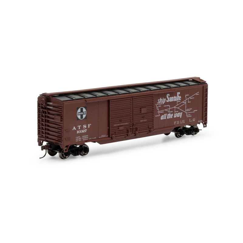 Athearn Roundhouse RND-1033 HO 50ft Double Sliding Door Boxcar, ATSF â€˜Super Chiefâ€™,