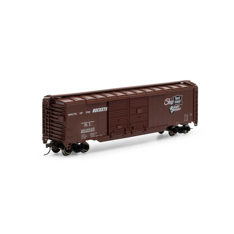 Athearn Roundhouse RND-1036 HO 50ft Double Sliding Door Boxcar, RI â€˜Rocket Freightâ€™