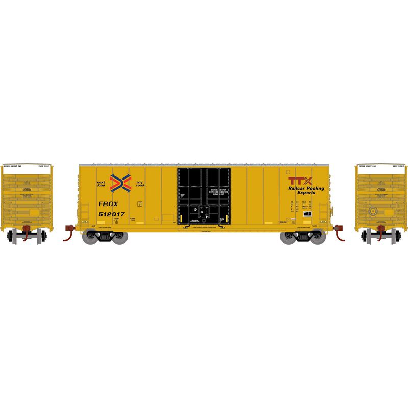 PREORDER Athearn Roundhouse RND-1184 HO 50' High-Cube Smooth Side Box Car, FBOX