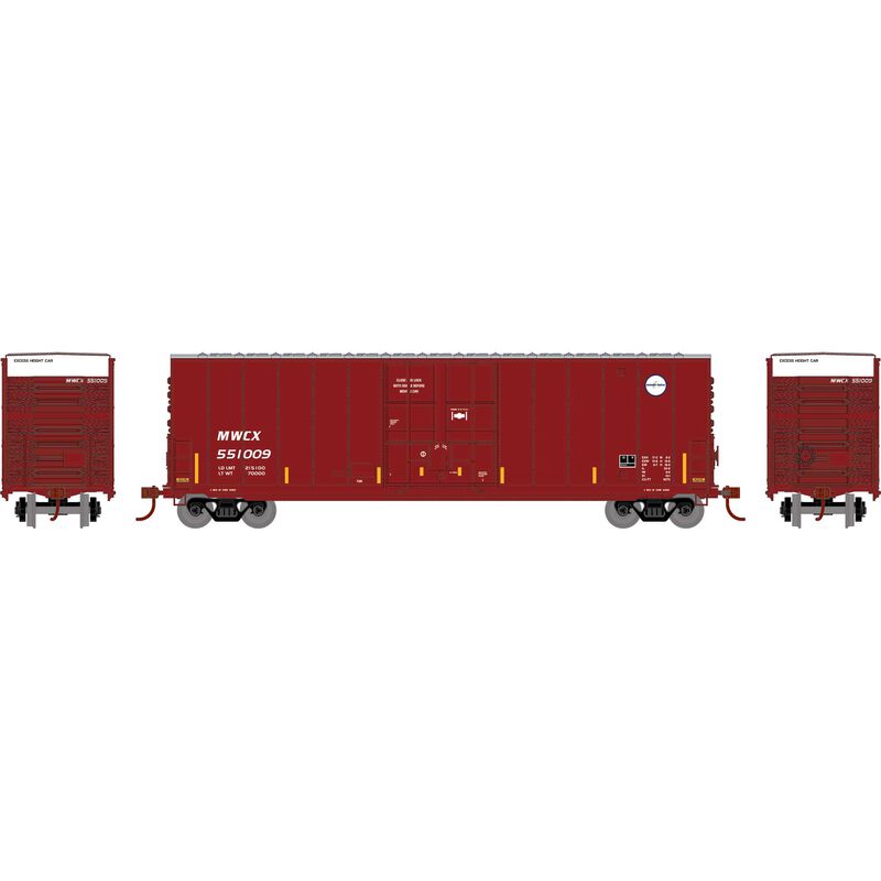 PREORDER Athearn Roundhouse RND-1185 HO 50' High-Cube Smooth Side Box Car, MWCX