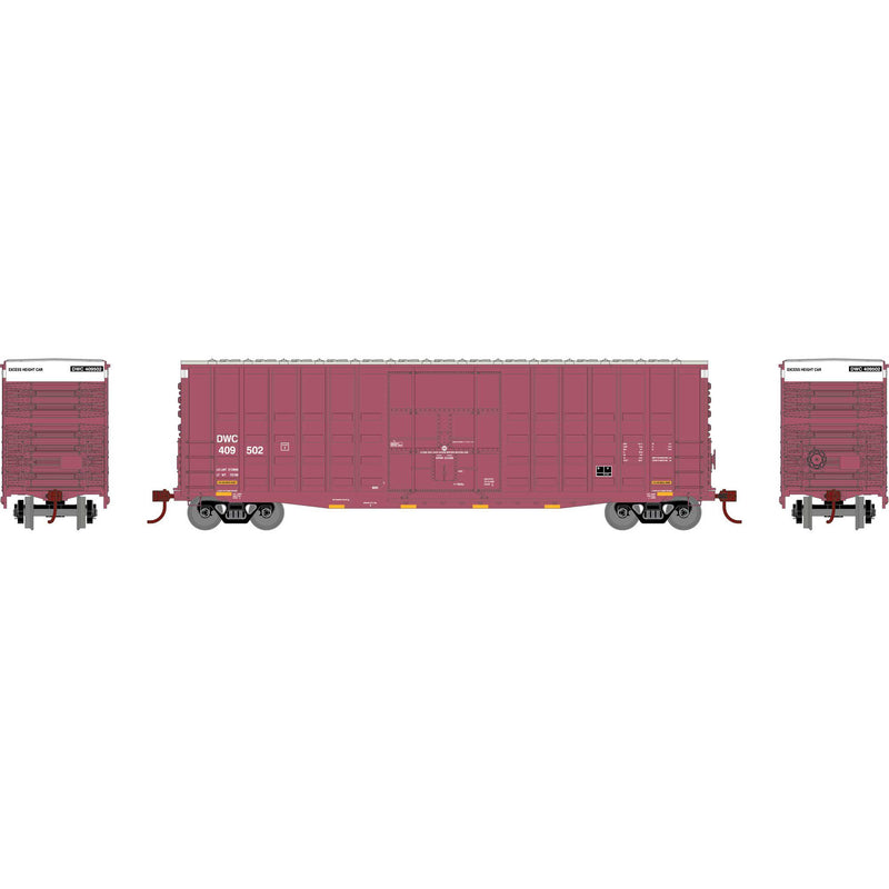 PREORDER Athearn Roundhouse RND-1309 HO RND 50' Waffle High Cube Box Car, DWC