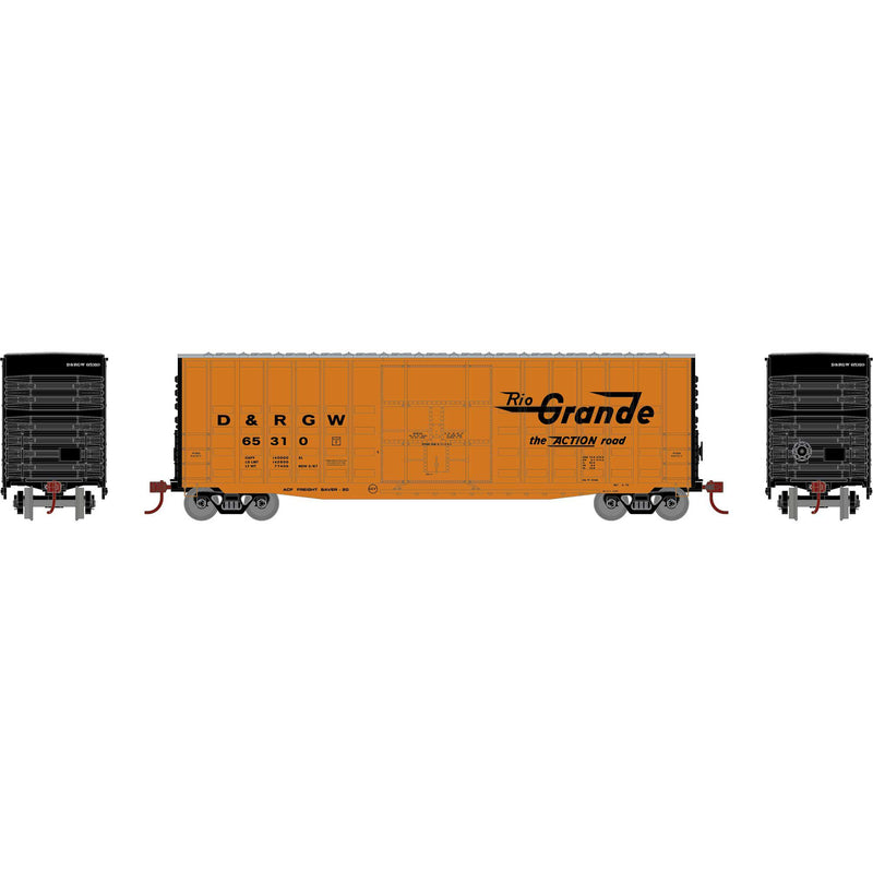 PREORDER Athearn Roundhouse RND-1315 HO RND 50' Waffle High Cube Box Car, DRGW