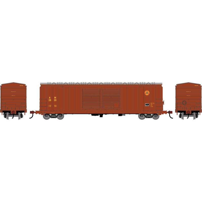 PREORDER Athearn Roundhouse RND-1371 HO 50' FMC 5283 Double Door Box Car, AM