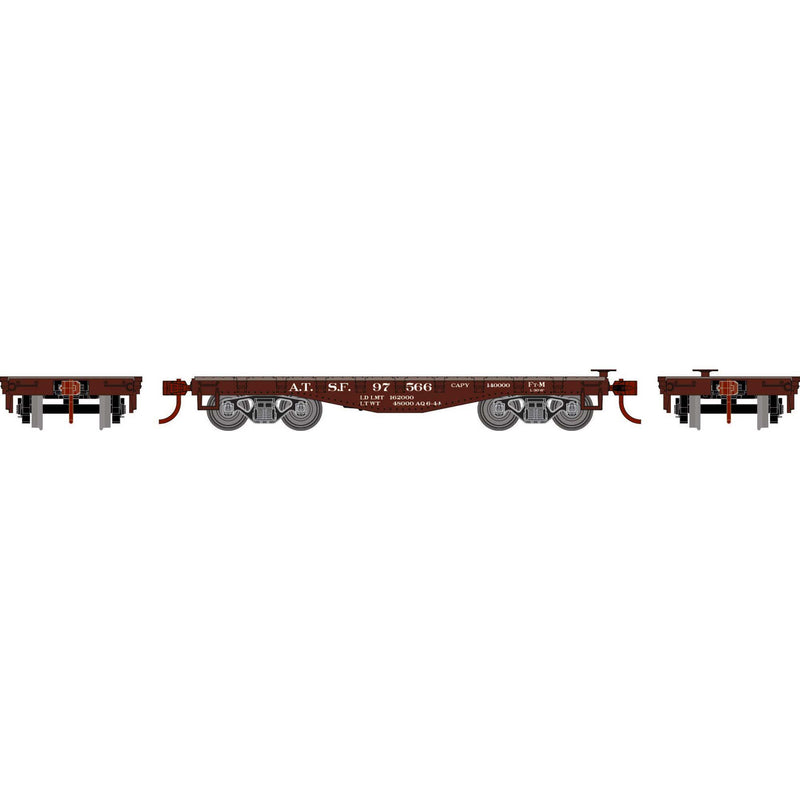 PREORDER Athearn Roundhouse RND-1455 HO 30' Old Time Flat Car, ATSF