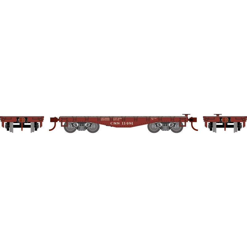 PREORDER Athearn Roundhouse RND-1466 HO 30' Old Time Flat Car, CS