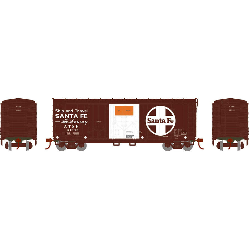 PREORDER Athearn RND-1845 HO RND 40' Grain Loading Box Car, ATSF