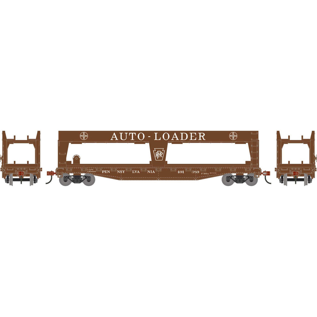 Prr Auto Rack PREORDER Athearn RND-1996 HO RND 50' Double-Deck Auto-Loader, PRR #491