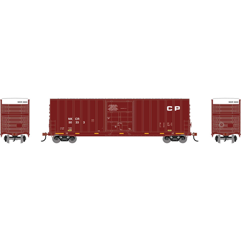 PREORDER Athearn Roundhouse RND-2076 HO 50' Exterior Post High Cube Plug Door Box Car, NKCR