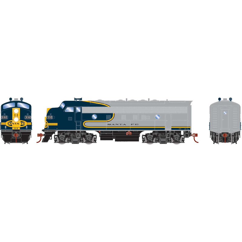 PREORDER Athearn Roundhouse RND-2233 HO F7A Locomotive DCC-Ready, ATSF