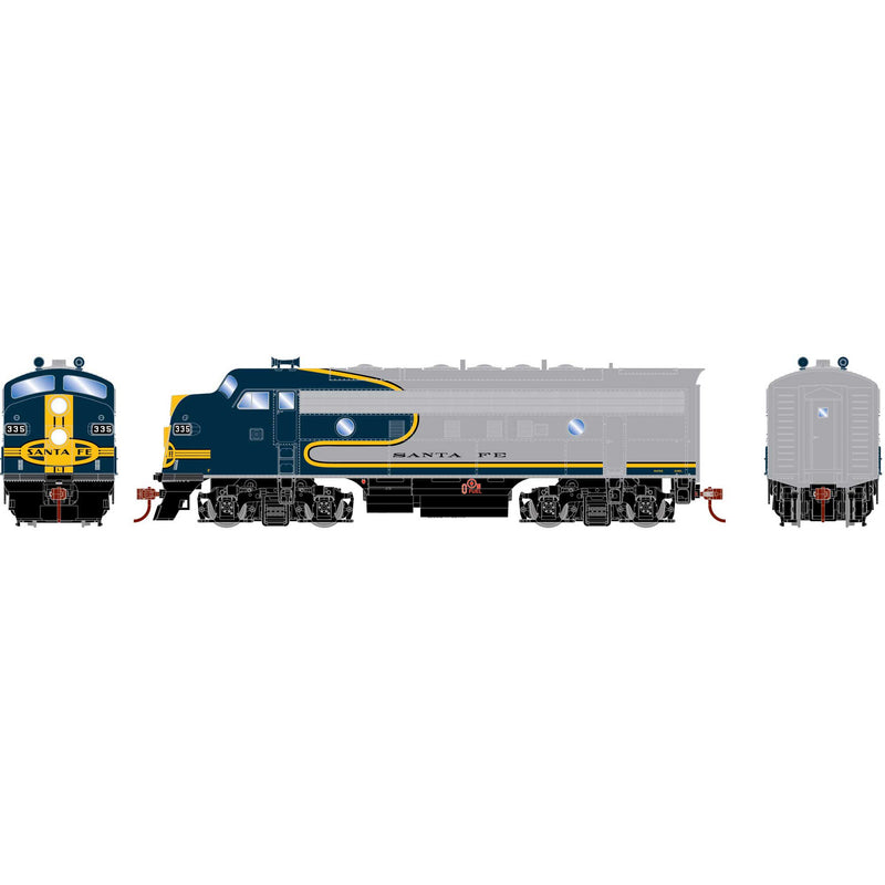 PREORDER Athearn Roundhouse RND-2234 HO F7A Locomotive DCC-Ready, ATSF