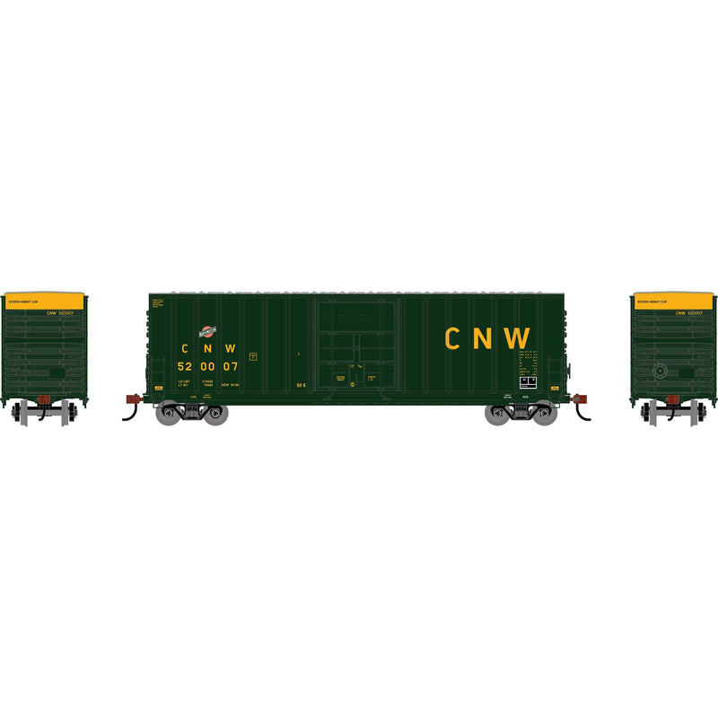 PREORDER Athearn Roundhouse RND-2733 HO 50' High-Cube Single Plug Rib-Side Box Car, CNW